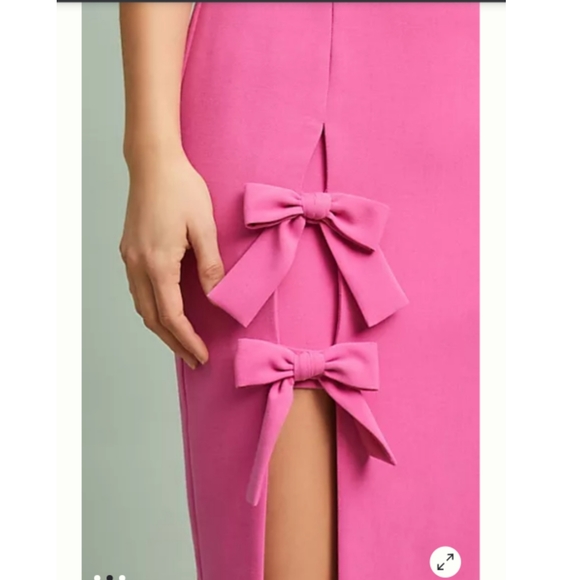 French Rose column dress - Picture 2 of 3